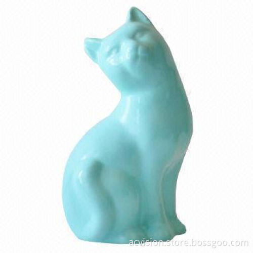 Ceramic animals shaped home decoration, blue colors home decor
